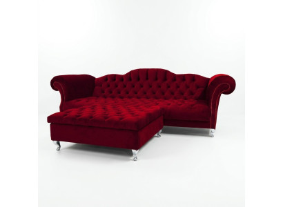 Sofá Chesterfield tapizado, sofás de diseño, conjunto de sofás, sofá SLIII, sofá número 46.