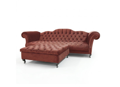 Sofá Chesterfield tapizado Diseño Sofás Conjunto de sofás Couch SLIII Sofá №48