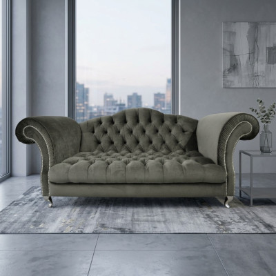 Sofá Chesterfield Tapizado Diseñador Sofás Sofá Conjunto de Sofás Sofá SLIII Sofá №76