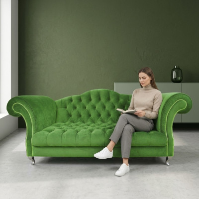 Chesterfield Sofa Polster Designer Sofas Conjunto de Sofás SLIII Sofá №78.