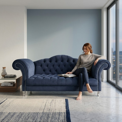 Sofá Chesterfield, diseñador de tapicería Sofa Sofás Juego de sofás Couch SLIII Sofa No. 81