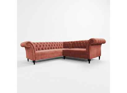 Chesterfield sofá esquinero sofá de diseño sofá de terciopelo sofá de cuero