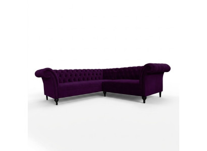 Chesterfield sofá esquinero sofá rincón sofá diseñador sofá de cuero de terciopelo.