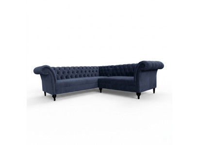 Sofá esquinero Chesterfield sofá de diseño sofá de terciopelo de cuero SLIII sofá n.º 98