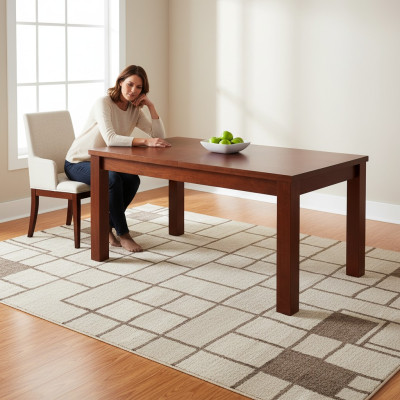 Mesa Mesa de comedor Mesa de madera XXL Mesa de conferencias 100x200cm Extensible 200x290cm