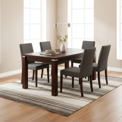 Mesa de comedor, mesa de madera XXL, mesa de conferencias extensible 80x140cm a 80x180cm.