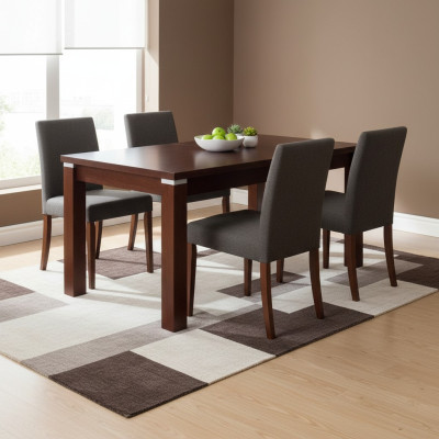 Mesa Mesa de comedor Mesa de madera XXL Mesa de conferencia 90x160cm Extensible 90x215cm