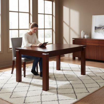 Mesa mesa de comedor mesa de madera XXL mesa de conferencia Extensible 100X200cm 200X290cm
