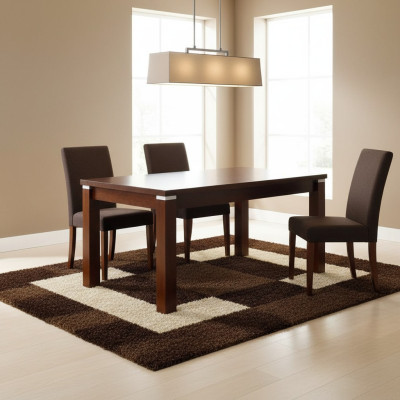 Mesa Mesa de comedor Mesa de madera XXL Mesa de conferencia Extensible 100X250cm hasta 250X350cm