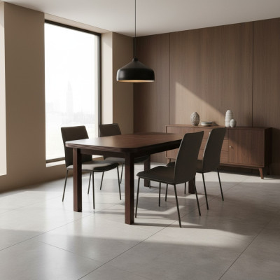 Mesa Mesa de comedor Mesa de madera XXL Mesa de conferencias 90X200cm Extensible 200X280cm