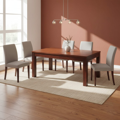 Mesa Mesa de comedor Mesa de madera XXL Mesa de conferencia Extensible 90x90 cm 90x290 cm
