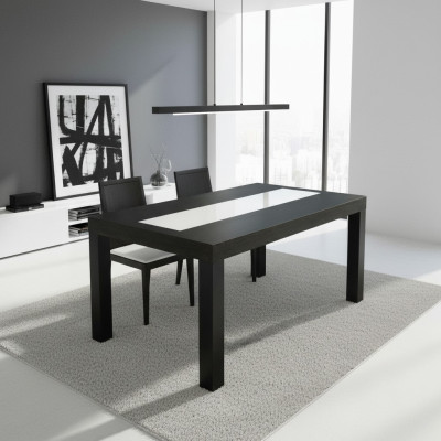 Mesa de comedor, mesa de madera XXL, mesa de conferencia S26, 100x160cm extendible.