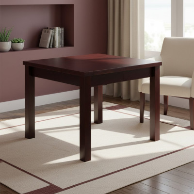 Mesa Mesa de comedor Mesa de madera XXL Mesa de conferencia 90 x 90 cm Extensible 90x240 cm