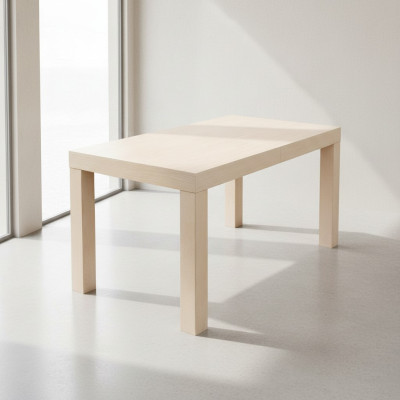 Mesa Mesa de comedor Mesa de madera XXL Mesa de conferencia 80 x 140cm Extensible 140x180 cm