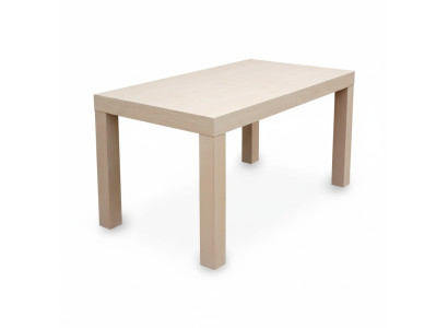 Mesa Mesa de comedor Mesa de madera XXL Mesa de conferencia 80 x 140cm Extensible 140x180 cm