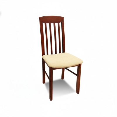 Silla de comedor de madera maciza Silla de diseñador de cuero Silla decorativa