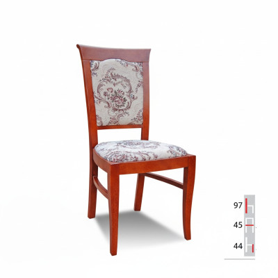 SILLA DE MADERA MACIZA SILLA DE COMEDOR DISEÑADOR CUERO CLÁSICO SILLA DE DECORACIÓN DE MADERA