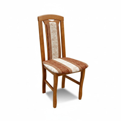 MADERA MACIZA SILLA SILLA DE DISEÑO SILLA DE COMEDOR CLÁSICA BEIGE DECORATIVA