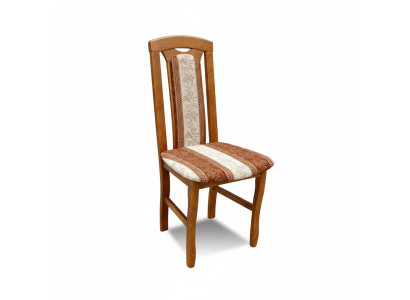 MADERA MACIZA SILLA SILLA DE DISEÑO SILLA DE COMEDOR CLÁSICA BEIGE DECORATIVA