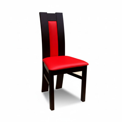 MADERA MACIZA SILLA DISEÑO ROJO SILLA SILLA DE COMEDOR CLÁSICA DECORATIVA