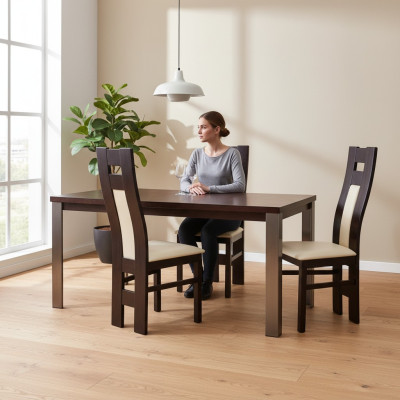 MADERA MACIZA Blanco SILLA MADERA SILLA DE DISEÑO SILLA DE COMEDOR MODERNA DECORATIVA