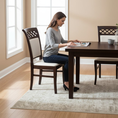 MESA DE MADERA SILLA DE COMEDOR SILLA DE DISEÑO SILLA DE CUERO SILLAS SILLAS DE COMEDOR K52