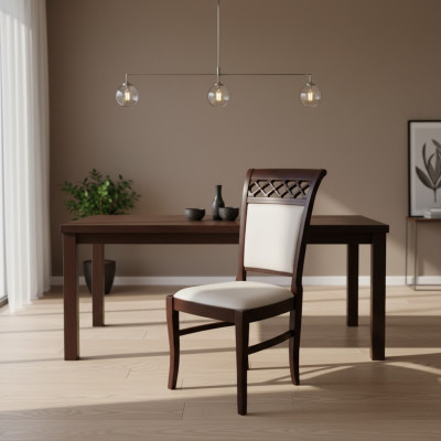 MESA DE MADERA SILLA DE COMEDOR SILLA DE DISEÑO SILLA DE CUERO SILLAS SILLAS DE COMEDOR K52