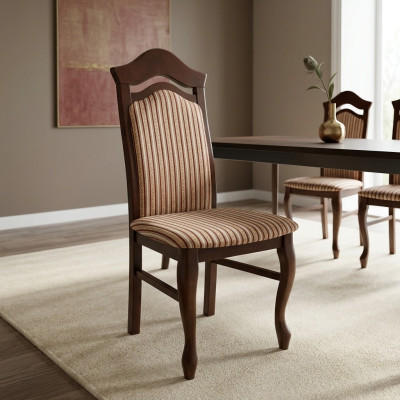 MADERA MACIZA SILLA DE MADERA MODERNA BEIGE DISEÑO SILLA DE COMEDOR DECORATIVA DE COCINA