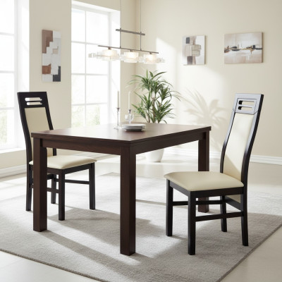 MADERA MACIZA SILLA DE MADERA DISEÑO MODERNO SILLA DE COMEDOR LARGA DECORATIVA DE COCINA