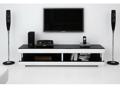 RTV Mueble de TV Cuero Mesa de Vidrio Armario de TV Mesa Lowboard Mo.C
