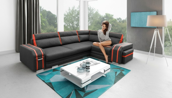 Sofá cama sofá diseñado con función de cama - almacenamiento de cama sofá esquinero sofás.