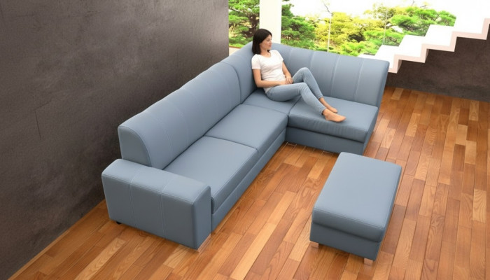 Sofá cama sofá de diseño con función de cama + almacenamiento de cama sofá esquinero sofá NUEVO