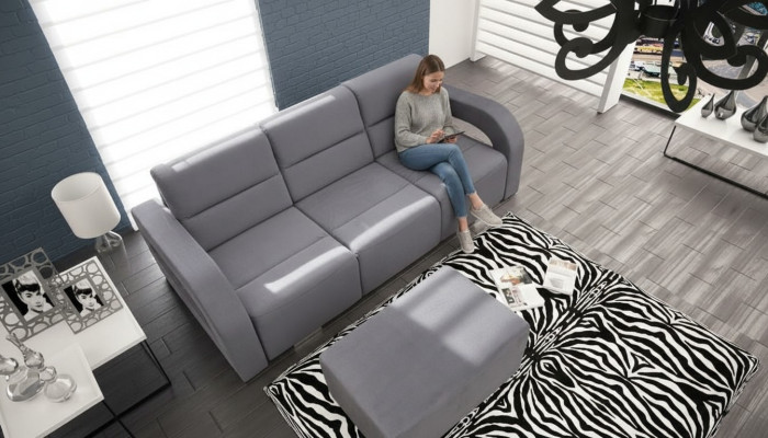 Sofá cama abatible de 3 plazas con función de cama y arcón para guardar ropa de cama Sofá cama plegable