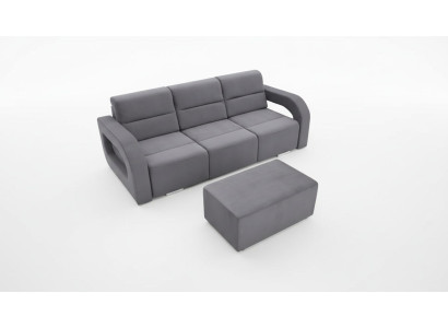 Sofá cama abatible de 3 plazas con función de cama y arcón para guardar ropa de cama Sofá cama plegable