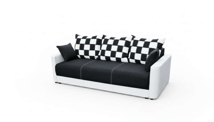 Sofá cama de 3 plazas con función de cama y almacenamiento debajo del asiento - Sofá abatible cómodo