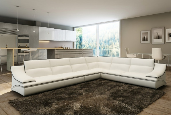 Sofá esquinero tapizado conjunto sofá paisaje salón asiento esquina textil cuero