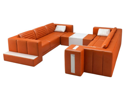 Moderno y elegante diseño de sofás de salón en forma de U para tu hogar.