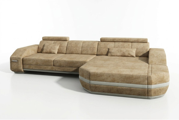 Sofá esquinero Sofá Couch Tapicería Diseño Paisaje de vida Diseño de esquina