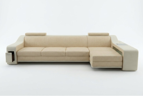 Diseño sofá esquinero sofá sofá acolchado asiento esquina muebles sofás cuero textil Themar BW