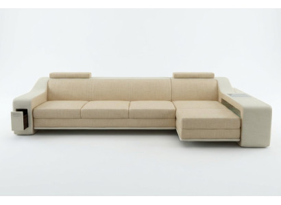 Diseño sofá esquinero sofá sofá acolchado asiento esquina muebles sofás cuero textil Themar BW