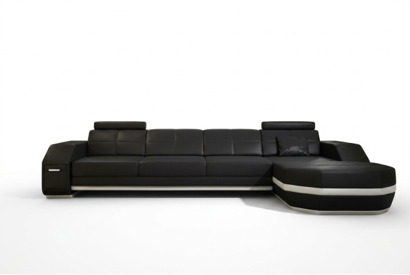 Diseño de sofá de esquina, sofá acolchado, conjunto de esquina, sofá de cuero, esquina de sala de estar PH300B