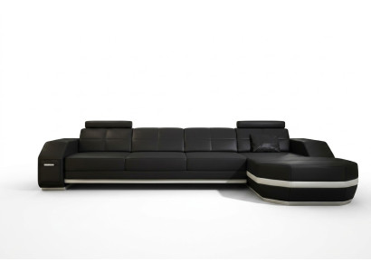 Diseño de sofá de esquina, sofá acolchado, conjunto de esquina, sofá de cuero, esquina de sala de estar PH300B