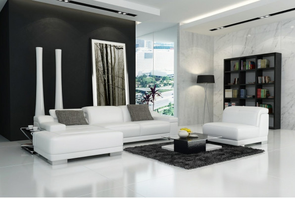 Sofá de cuero Sofá Sofá sofá sofá sofá de la esquina + sillón diseño de juego de muebles + K5002D.