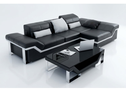 Sofá de cuero Sofá Sofá Sofá de esquina Conjunto de muebles Decoración Diseño moderno