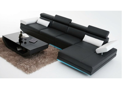 Sofá de cuero Sofá Sofá Sofá de esquina Sofá moderno Juego de salón Decoración Diseño