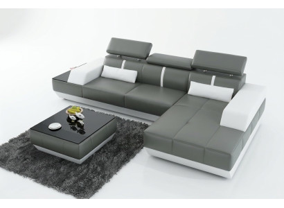 Sofá de cuero moderno diseño sofá sofá seccional conjunto de sofás de esquina decoración