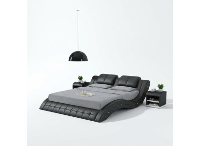 Diseño de cama de piel de lujo. Camas tapizadas dobles para matrimonio 140/160/180 LB8824