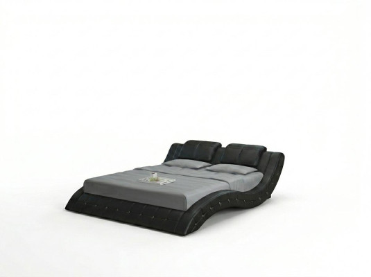 Lujo cama de cuero Diseño camas tapizadas matrimonial doble 140/160/180 LB8824B