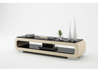 RTV Mueble para televisión con decoración de cuero y vidrio, mesa de centro, mesa para televisión, armario, diseñador.