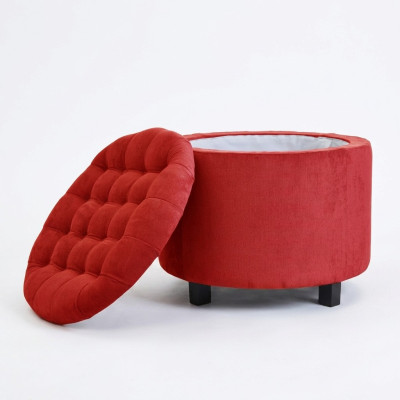 Taburete Reposapiés Otomano Reposapiés Puf de asiento Sala de estar Diseñador Solano